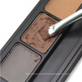 3 color eyebrow powder Palette Waterproof durable long lasting Light brown dark brown gray with brush cover Mirror vegan